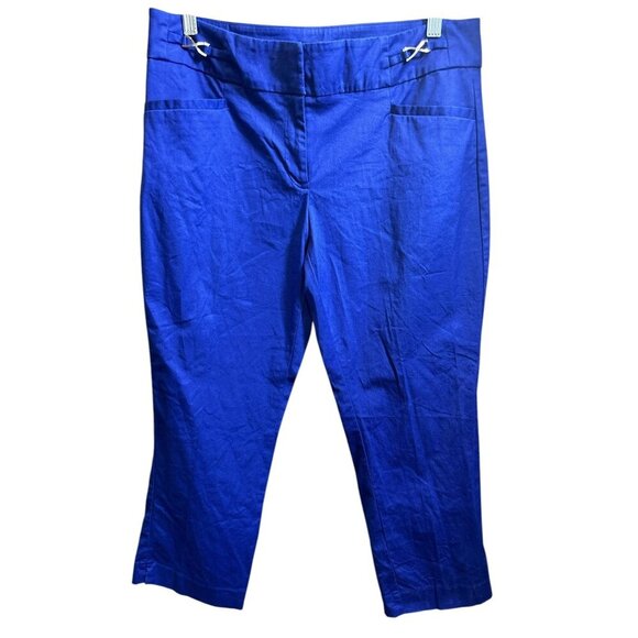 7th Avenue New York & Company Royal Blue Casual Capris - Picture 1 of 7